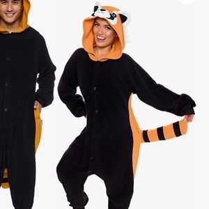 Red panda onesie costume M